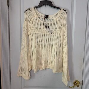 Cream Knit Women's Sweater